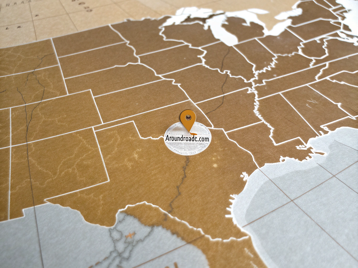 Standortkarte von aroundroads.com